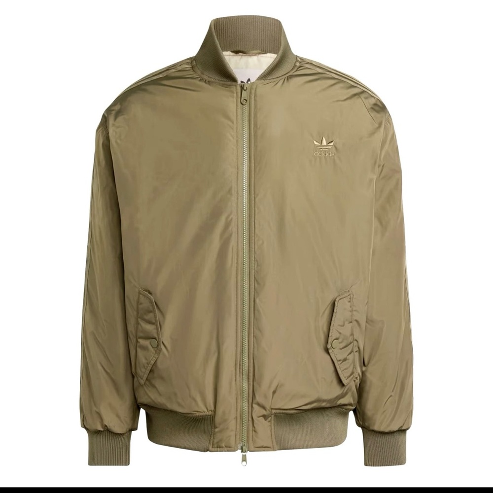 Adidas Women’s Small oversized bomber jacket olive strata